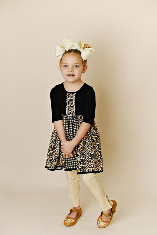 Bliss Tier Leopard Dress