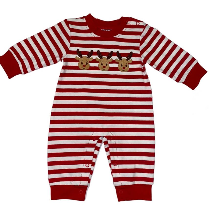 Reindeer Appliqué Boy Romper