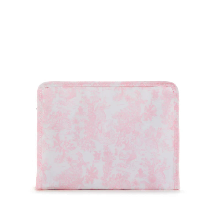 Roadie Medium Zip Pouch-Bunny Toile Pink by TRVL Design