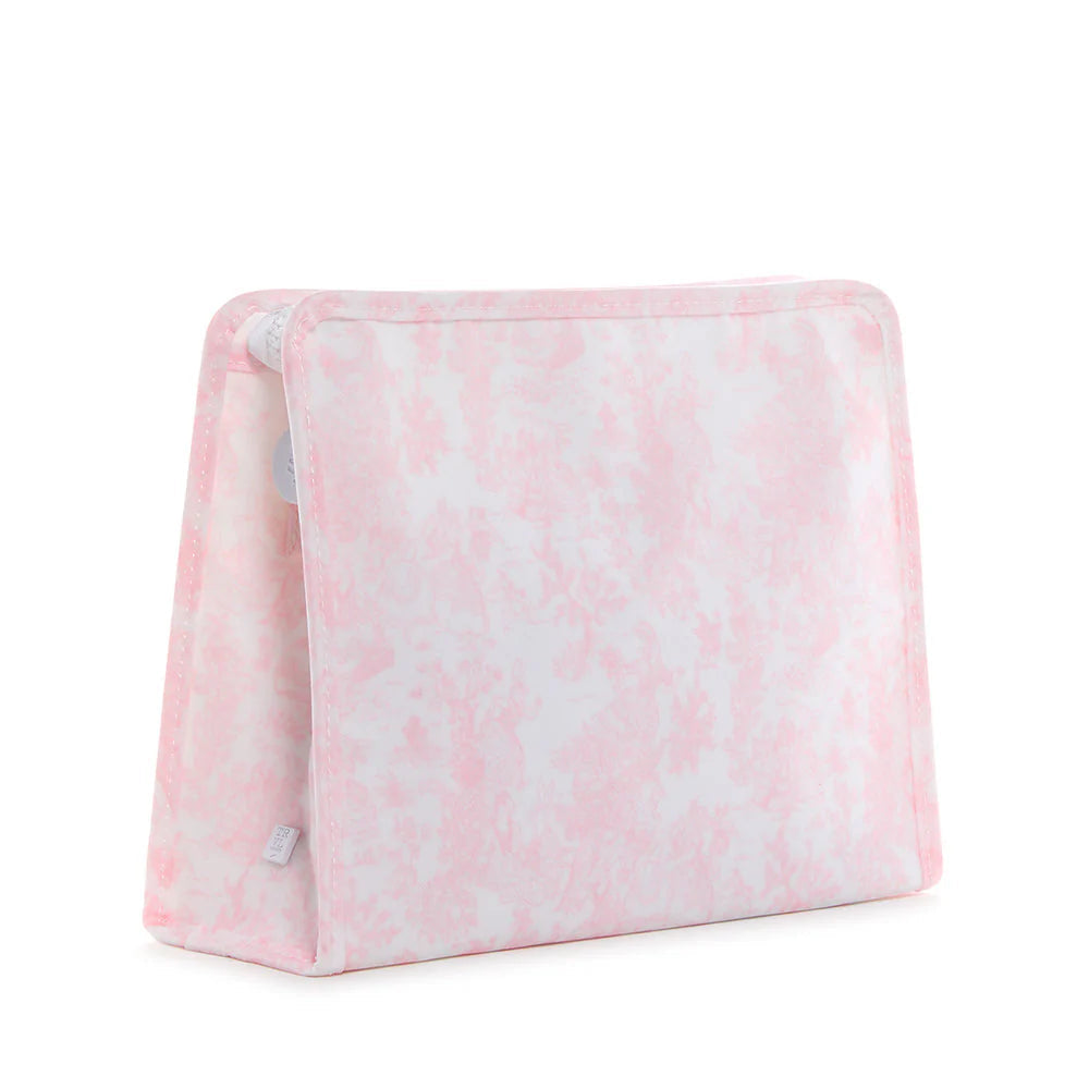 Roadie Medium Zip Pouch-Bunny Toile Pink by TRVL Design