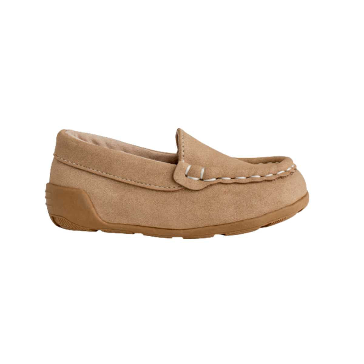 Ian Toddler Taupe Suede  Moccasin