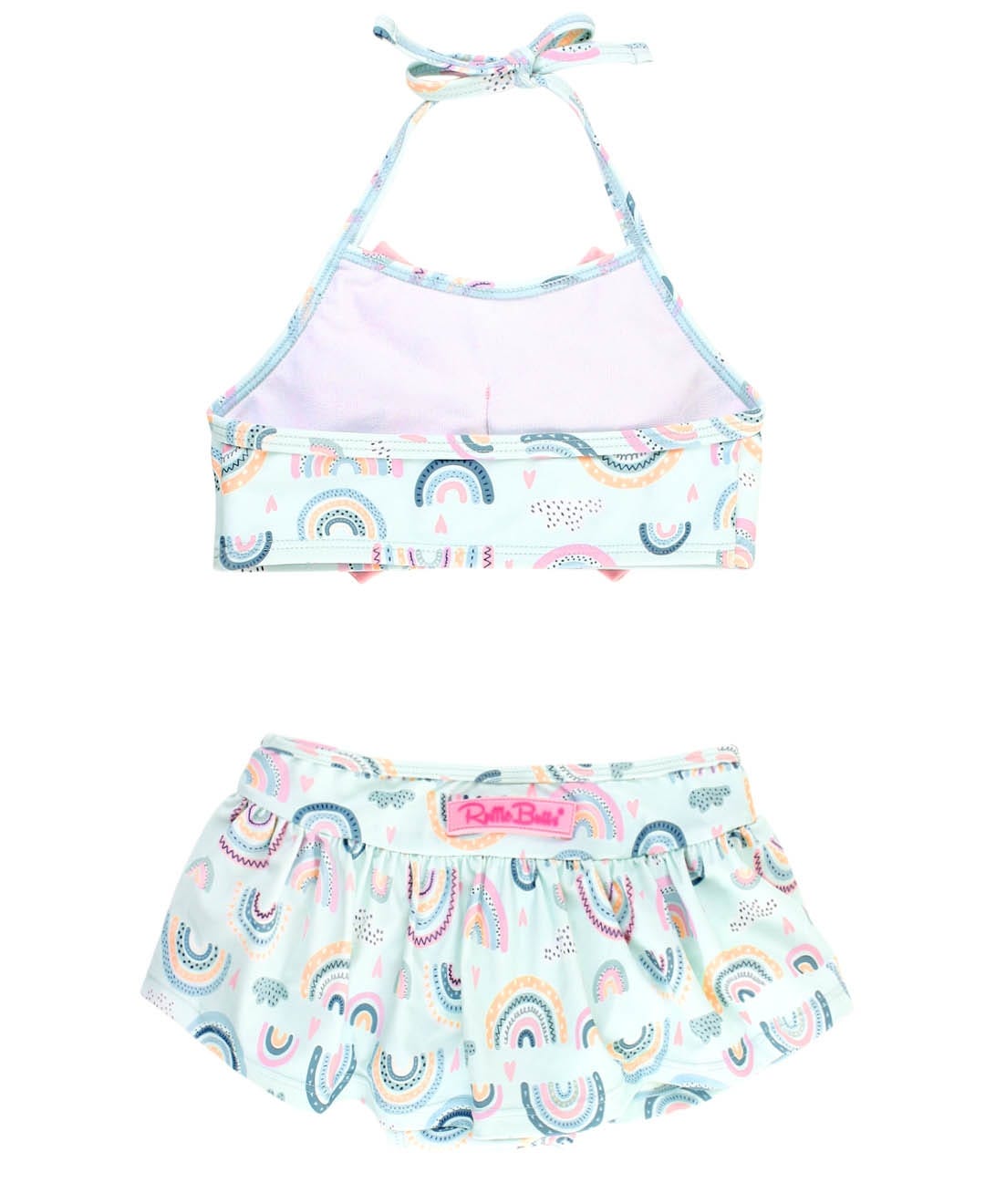 Rainbow Skirted Swim Bikini