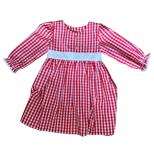 Banana Split Red Gingham Dress