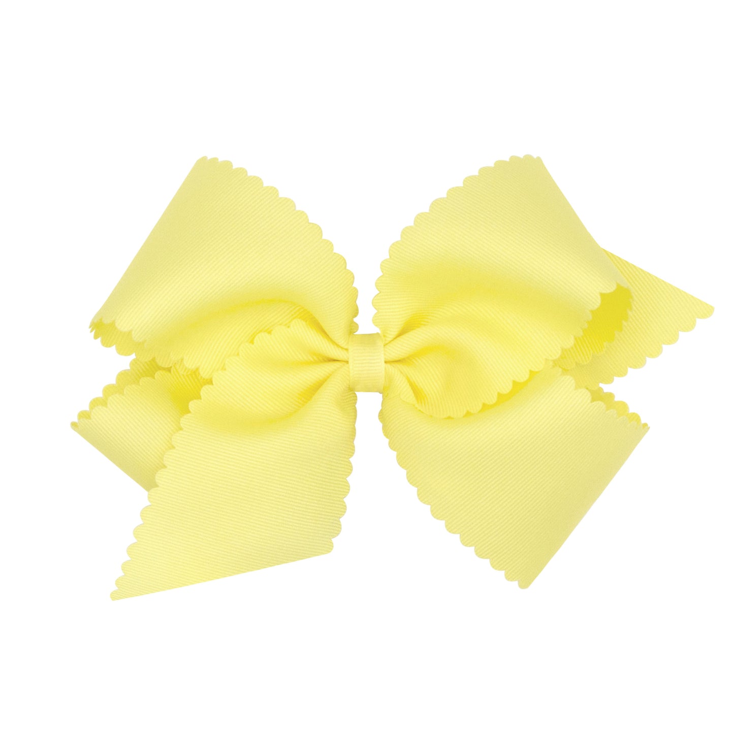 Lt Yellow Grosgrain Scalloped Edge