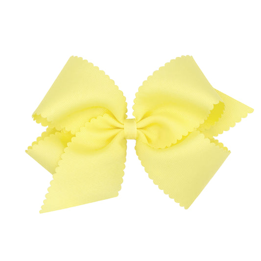 Lt Yellow Grosgrain Scalloped Edge