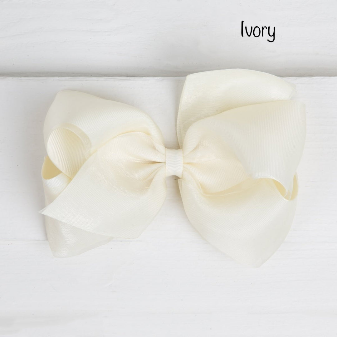 King Grosgrain w/ Organza Overlay