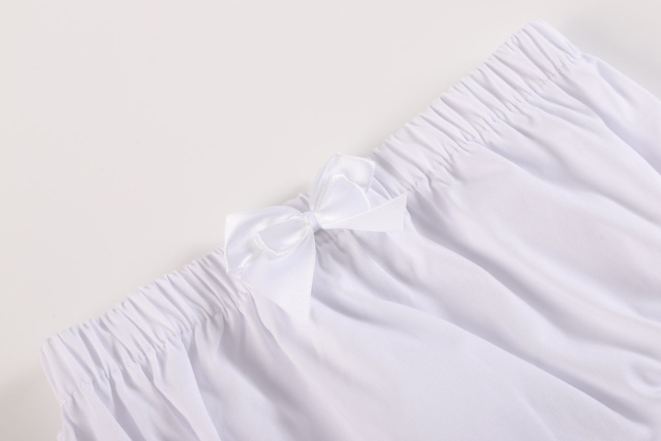 White Woven Bloomers