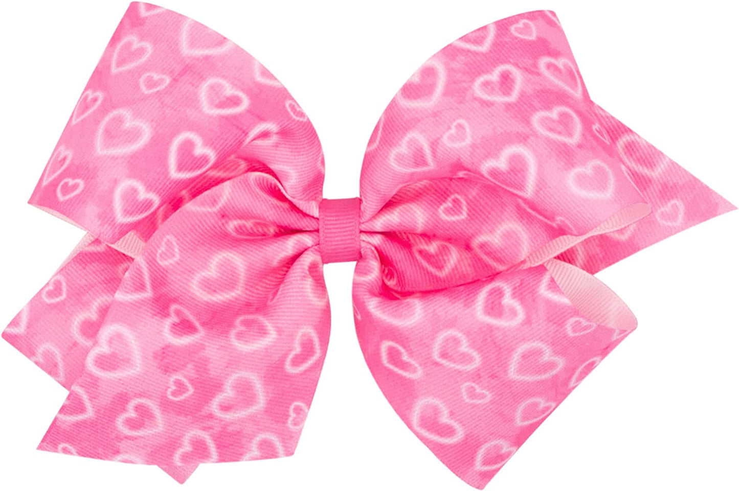 Wee Ones Pink w/White Heart Bow