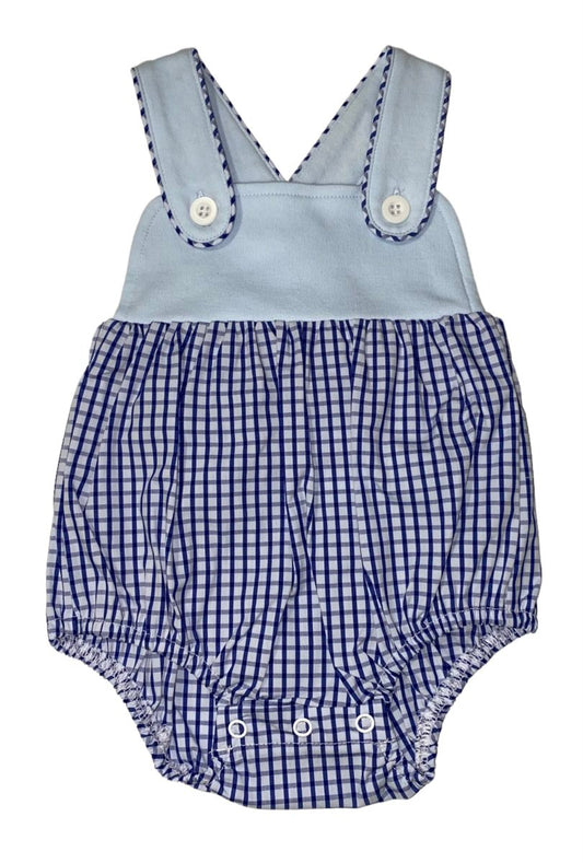 Blue Gingham Liam Bubble