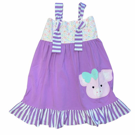 Pearl the Pig Knot Tie Dress