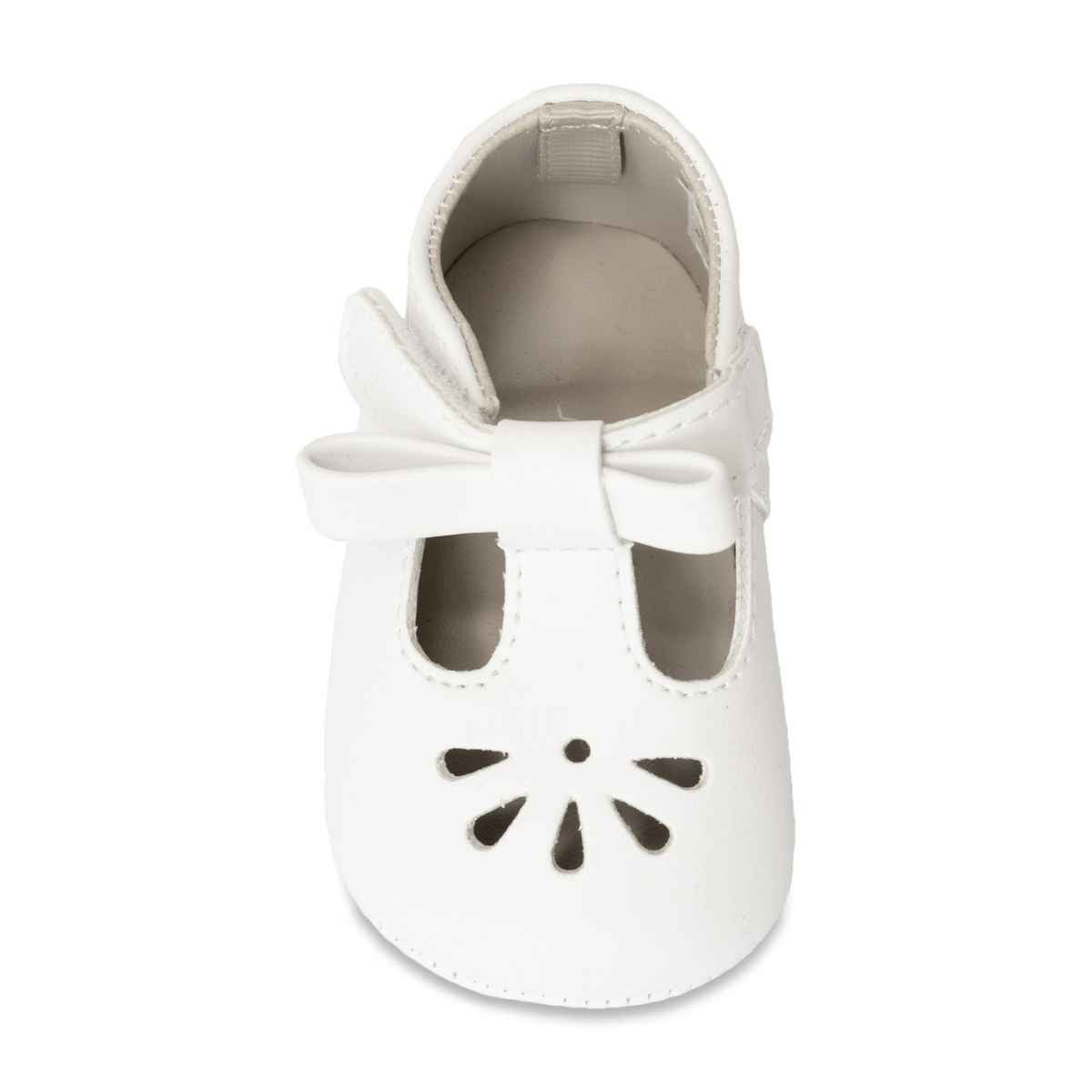 Brynna Infant Classic White T-Straps for Baby Girls