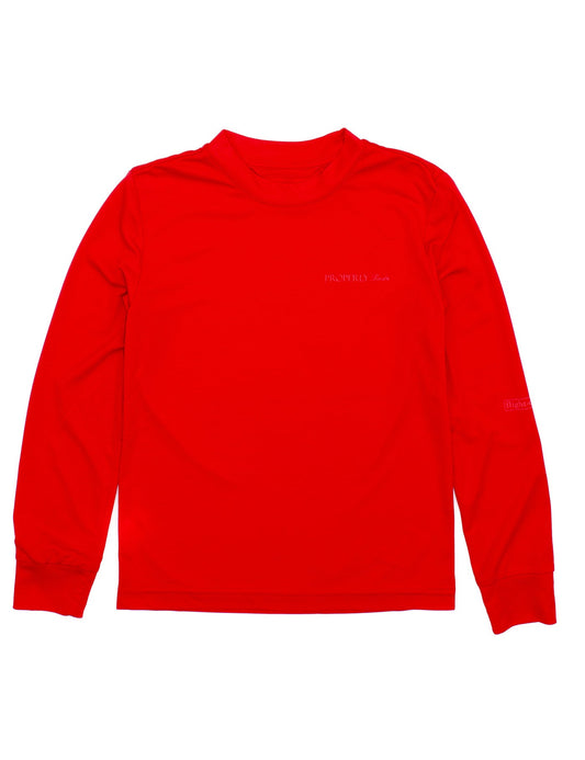 Properly Tied Red Performance Long Sleeve