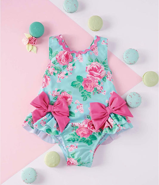 Floral Bow Swimsuit