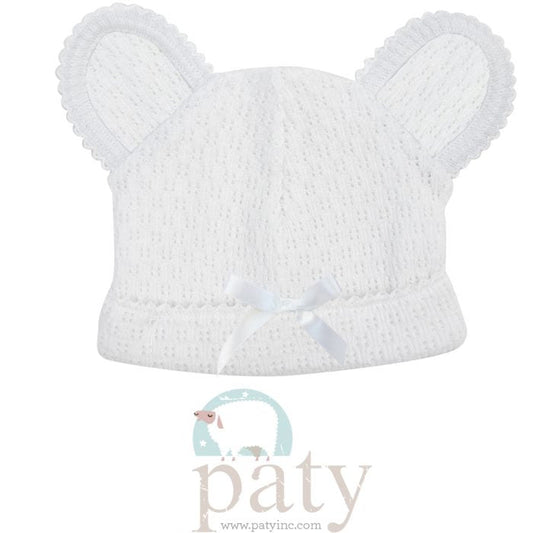 Paty Inc. White Bear Hat