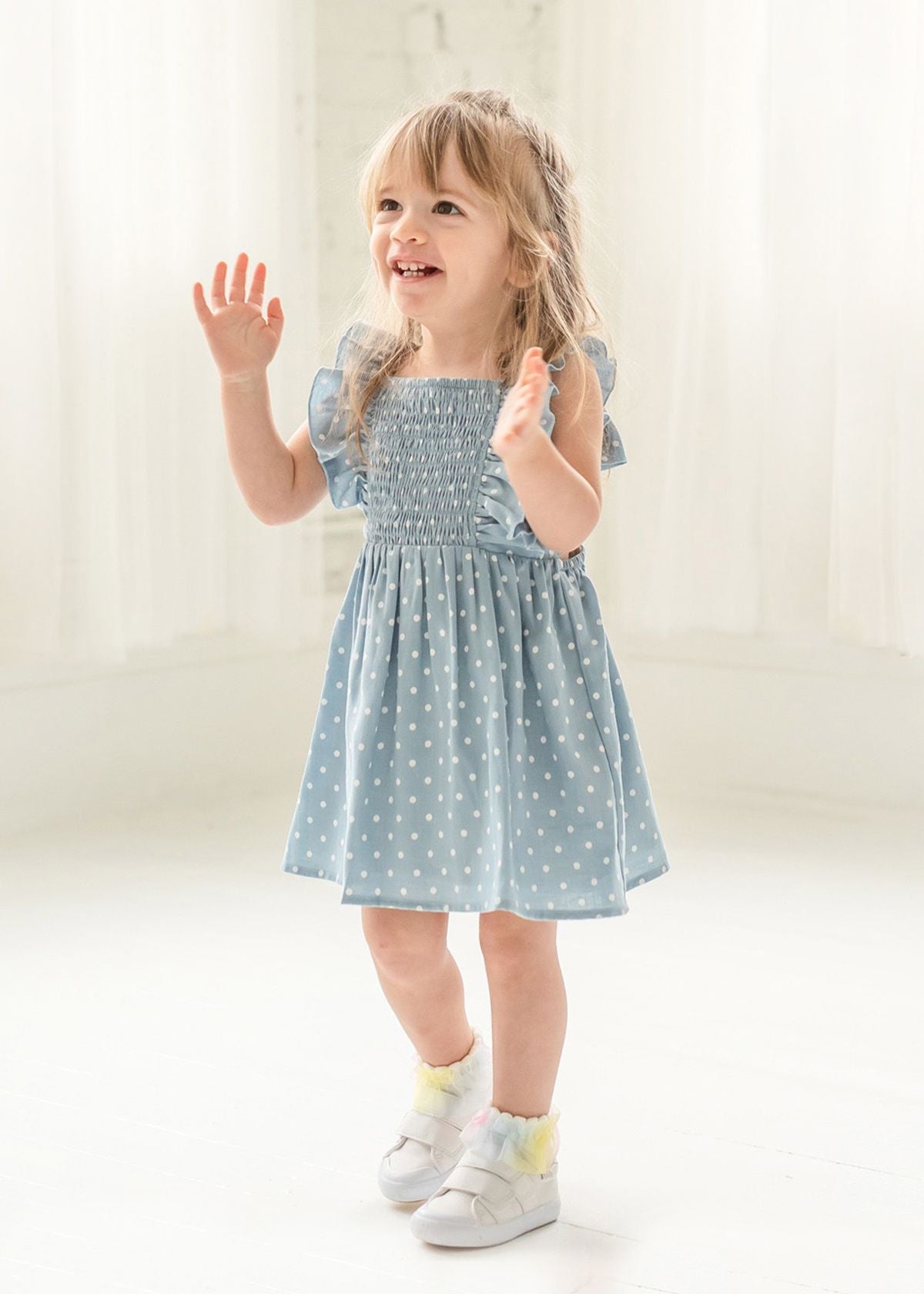 Pebble Polka-dot Woven Dress