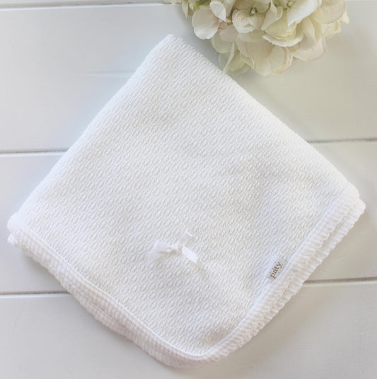 Paty Inc. Solid White Blanket