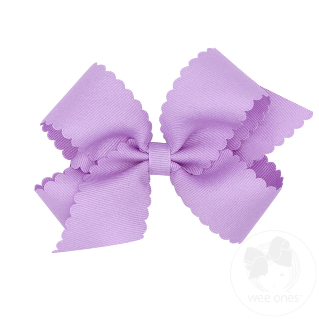 LT Orchid Grosgrain Scalloped