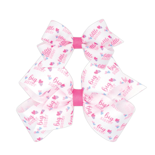 Set of 2 Little Sis and Big Sis Girls Hair Bows