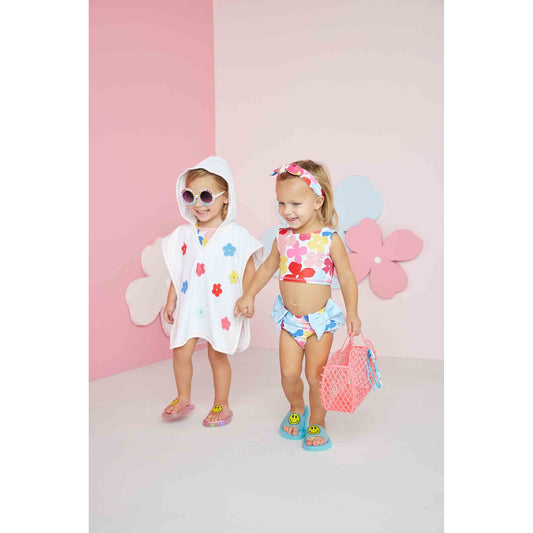 Girls' Multi-Floral Swimsuit Set
