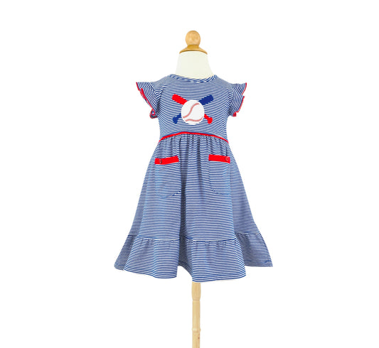 Baseball Appliqué Dress