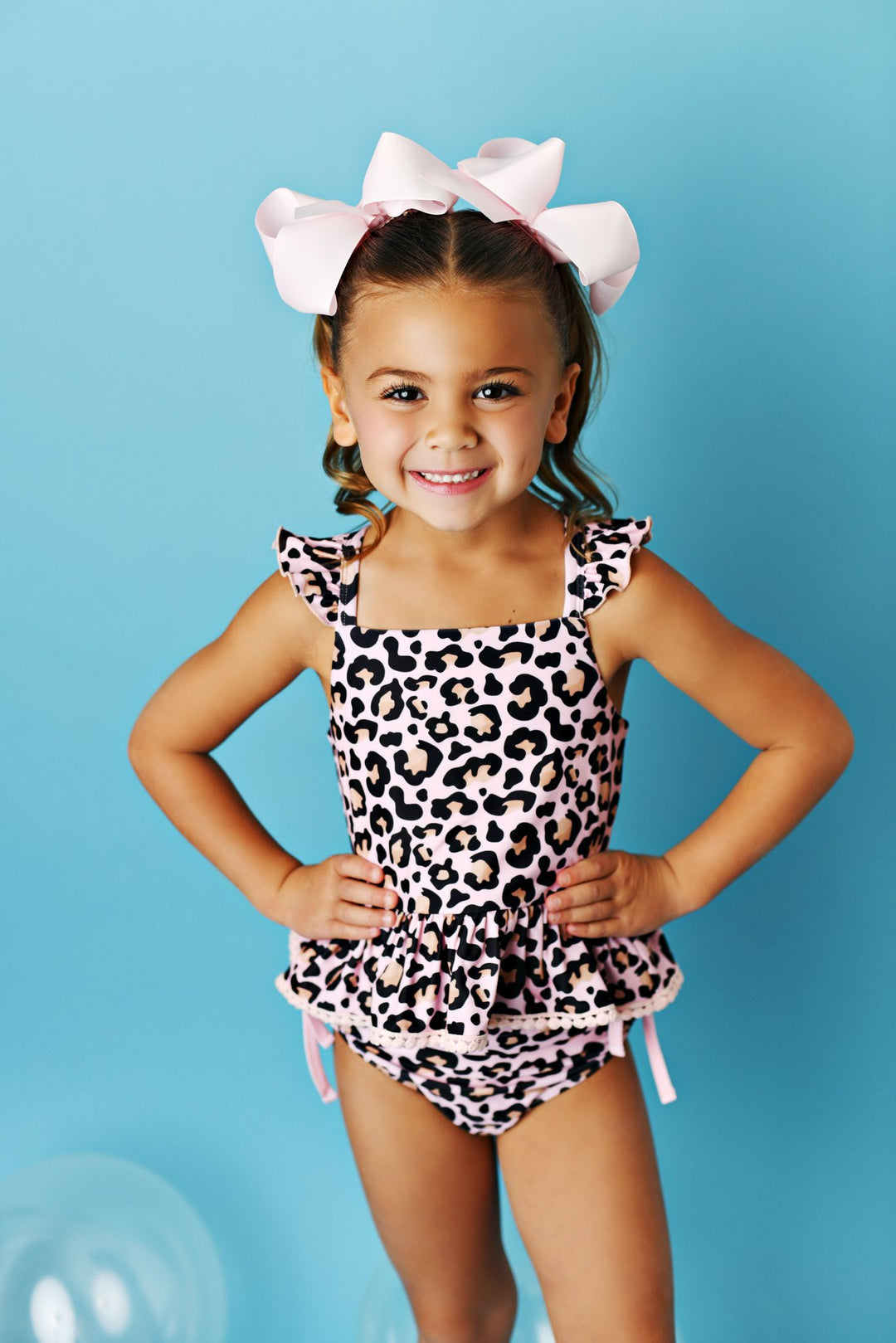 2 Piece Tunic Swimmy Blush Leopard