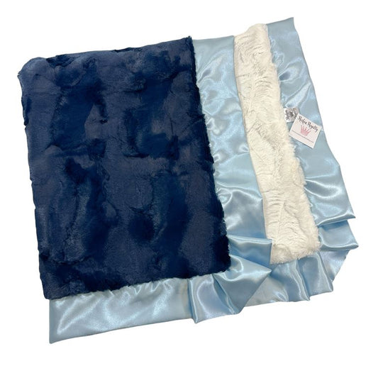R/R Navy Luxe Blanket