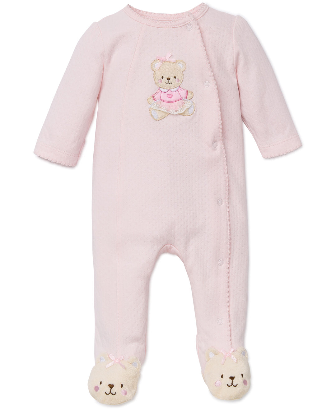 Little Me Pink Bear Footie