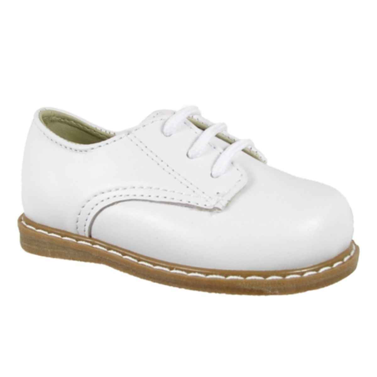 Drew Toddler White Leather Oxfords