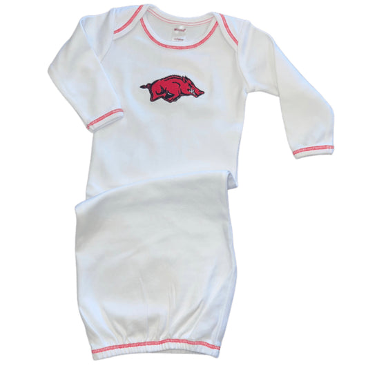 Razorback Embroidery Gown